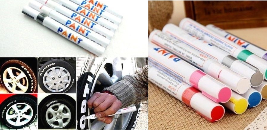 Marqueurs de couleur pour les pneus et le caoutchouc