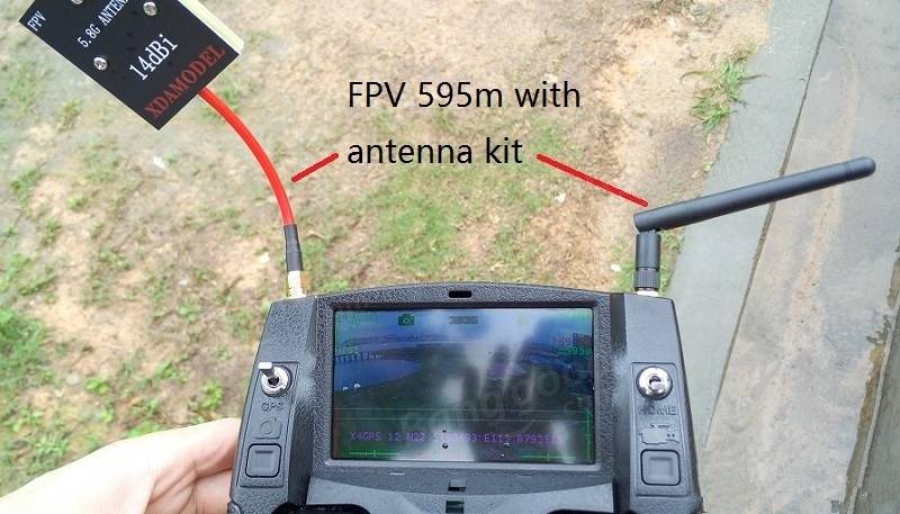 Inclut des antennes pour l'amplification du signal FPV Hubsan H501S H107D