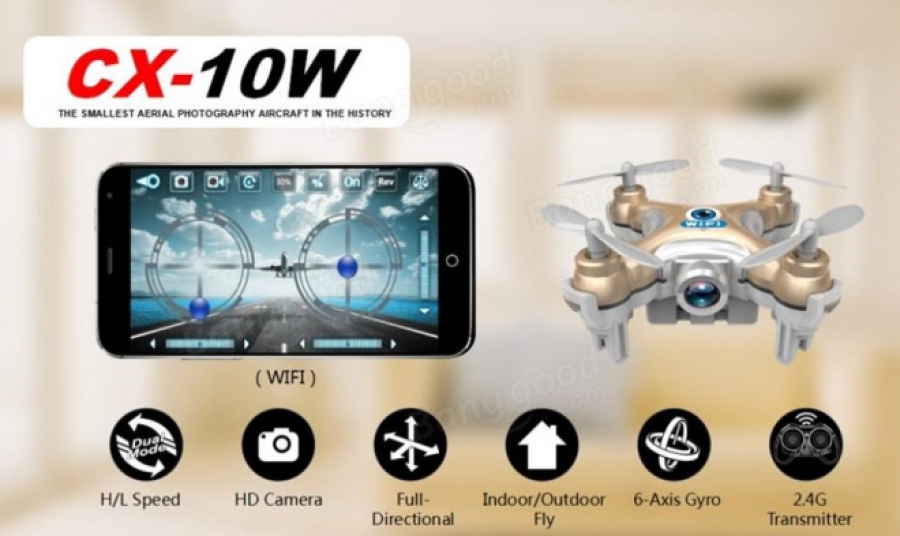 Quadrocopter cheerson cx 10w avec Aliexpress